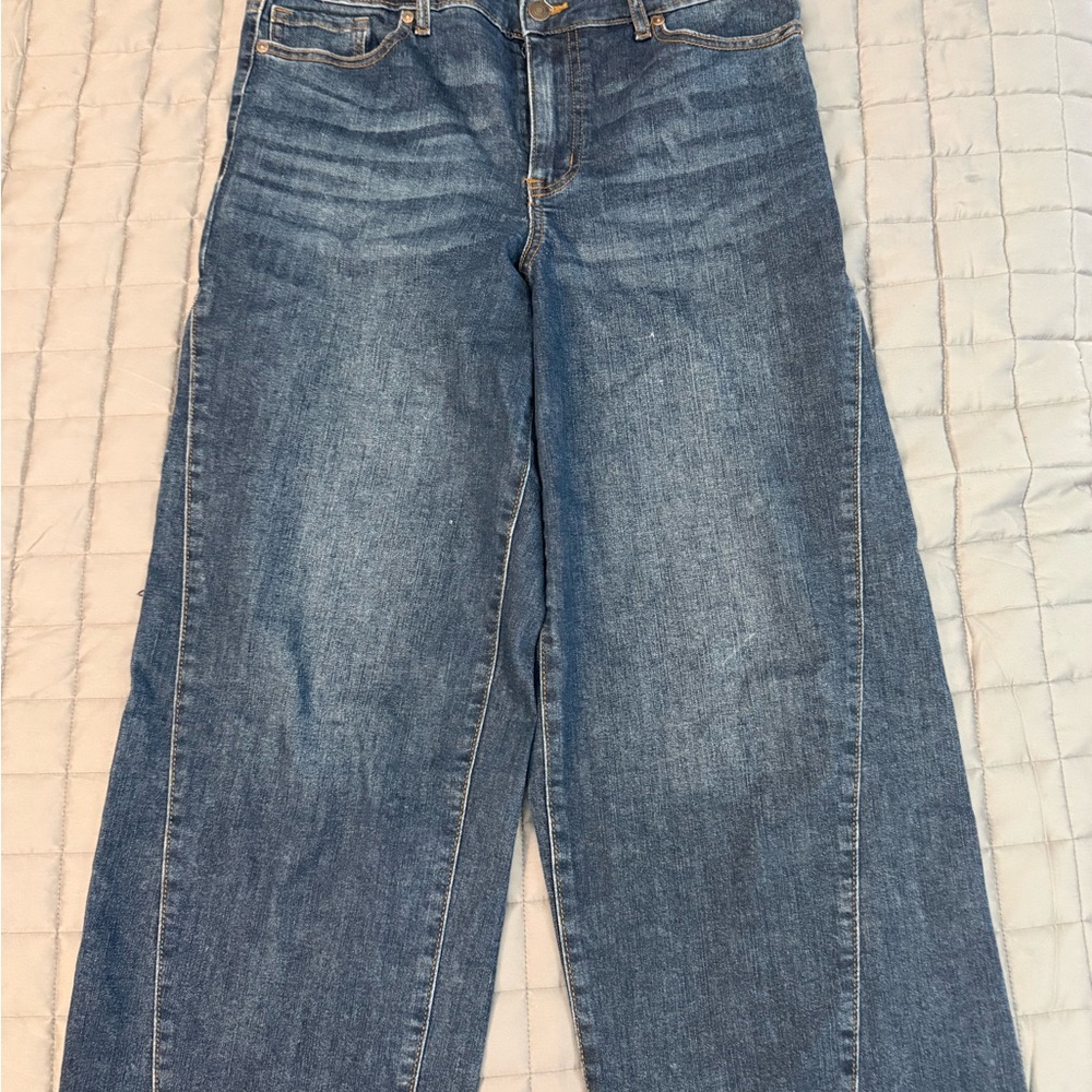 Classic Blue Denim wide crop Sofia